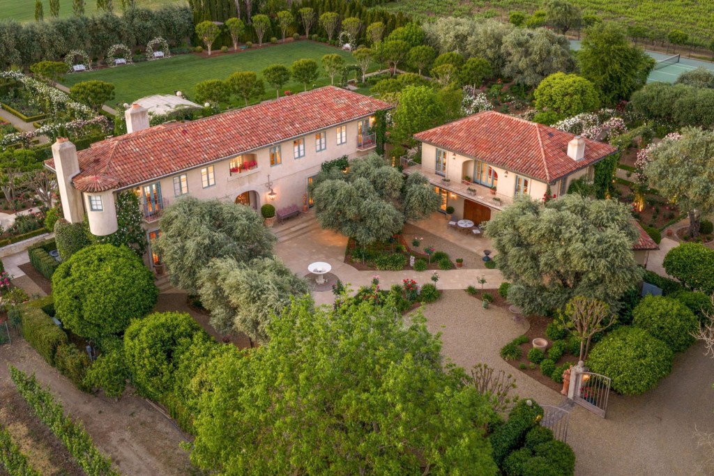 French style estate in St. Helena, California