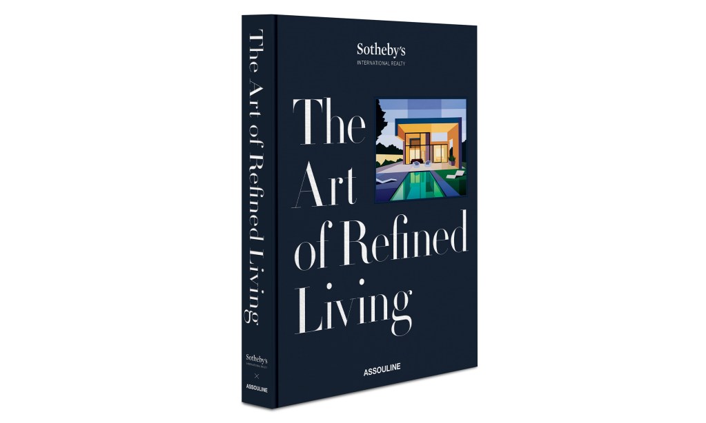 "The Art of Refined Living" book collaboration with Sotheby's International Realty and Assouline, showcasing the cover and spine staged against a white backdrop
